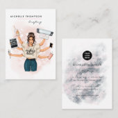 クイーンビジネスカードの作成 名刺 (正面/裏面)