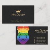 クイーンビジネスカードテーマ 名刺 (正面/裏面)
