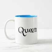 クイーンビーお洒落(昆虫)マルハナバチインデイジー絵画ズ ツートーンマグカップ (左)