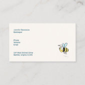 クイーンビーかわいいのまわりにと王冠 名刺 (裏面)