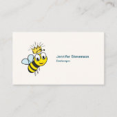 クイーンビーかわいいのまわりにと王冠 名刺 (正面)