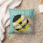 クイーンビーかわいいパーソナライズされたのまわりに クッション (ブランケット)