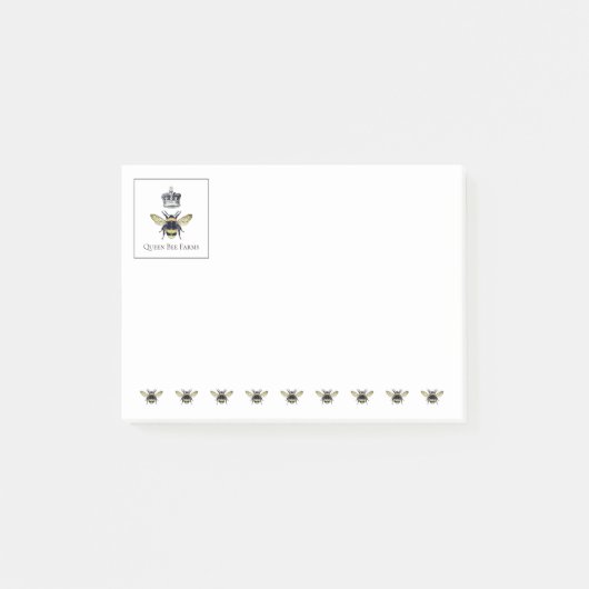 クイーンビーとクラウンビジネスプロモーション ポストイット (正面)