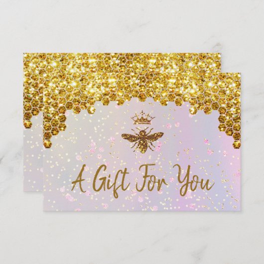 クイーンビーのギフト券 (正面/裏面)