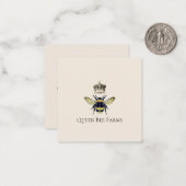 クイーンビーアピールファームハニープロダクツありがとう ノートカード (正面/裏面インサイチュ)