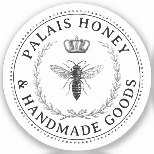 クイーンビーアピールプロダクトハニーロゴリースクラウン シール (正面)