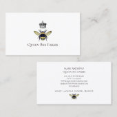 クイーンビーアンドクラウンファームビーキーピング養蜂器 名刺 (正面/裏面)