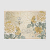 クイーンビーイエローローズウィズダマスクフローラ 薄葉紙 (正面)