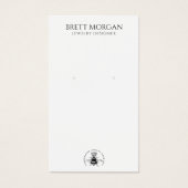 クイーンビーイヤリングジュエリー表示カード (正面)