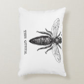 クイーンビーイラストレーションクラシックスケッチ アクセントクッション (正面(垂直))