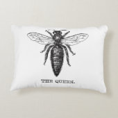 クイーンビーイラストレーションクラシックスケッチ アクセントクッション (裏面)