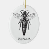 クイーンビーイラストレーションクラシックスケッチ セラミックオーナメント (右)
