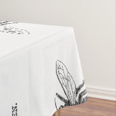クイーンビーイラストレーションクラシックスケッチ テーブルクロス (インサイチュ)
