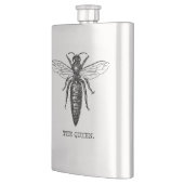 クイーンビーイラストレーションクラシックスケッチ フラスク (左)