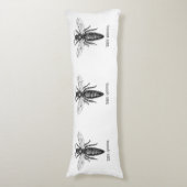 クイーンビーイラストレーションクラシックスケッチ ボディピロー (正面縦)