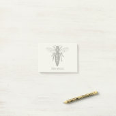 クイーンビーイラストレーションクラシックスケッチ ポストイット (デスク上)