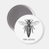 クイーンビーイラストレーションクラシックスケッチ マグネット (正面/裏面)