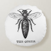 クイーンビーイラストレーションクラシックスケッチ ラウンドクッション (正面)