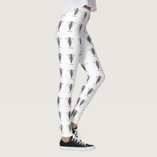 クイーンビーイラストレーションクラシックスケッチ レギンス (右)