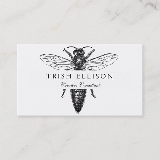 クイーンビーイラストレーションクラシックスケッチ 名刺 (正面)