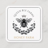 クイーンビーエレガントビジネス スクエア名刺 (正面)