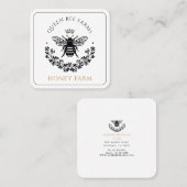 クイーンビーエレガントビジネス スクエア名刺 (正面/裏面)