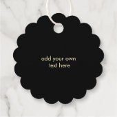 クイーンビーオンブラックメッセージカード フェイバータグ (裏面)