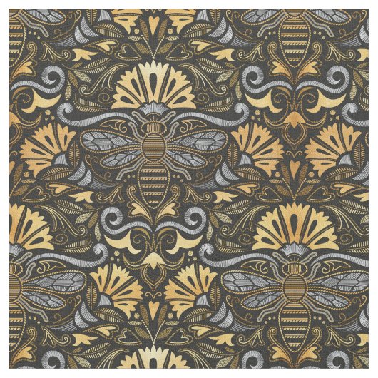 クイーンビーガーデン//刺繍通りスタイル ファブリック (クローズアップ)