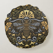 クイーンビーガーデン//刺繍通りスタイル ラウンドクッション (裏面)