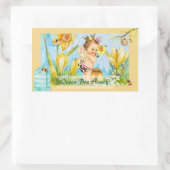 クイーンビーキャニングラベル 長方形シール (バッグ)