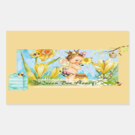 クイーンビーキャニングラベル 長方形シール