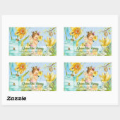 クイーンビーキャニングラベ 長方形シール (シート)