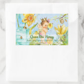 クイーンビーキャニングラベ 長方形シール (バッグ)