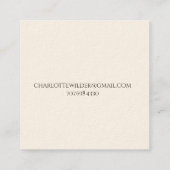 クイーンビークラウンスクリプトシグネチャー コーリングカード (裏面)