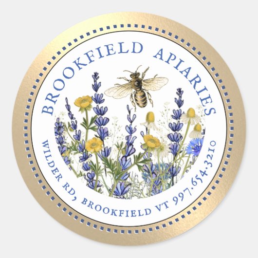 クイーンビーコテージガーデンアピールプロモーションラベル ラウンドシール (正面)