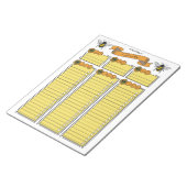 クイーンビーゴールプランナーカスタムメモ帳 ノートパッド (アングル)