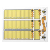 クイーンビーゴールプランナーカスタムメモ帳 ノートパッド (正面)