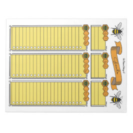 クイーンビーゴールプランナーカスタムメモ帳 ノートパッド