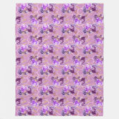 クイーンビーシリーズデザイン18 フリースブランケット (正面)