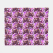 クイーンビーシリーズデザイン3 フリースブランケット (正面(横))