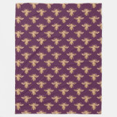 クイーンビーシリーズデザイン4 フリースブランケット (正面)