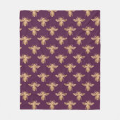 クイーンビーシリーズデザイン4 フリースブランケット (正面)