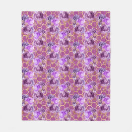 クイーンビーシリーズデザイン6 フリースブランケット