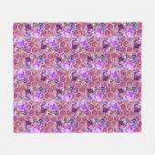 クイーンビーシリーズデザイン6 フリースブランケット (正面(横))