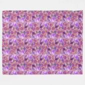 クイーンビーシリーズデザイン6 フリースブランケット (正面(横))