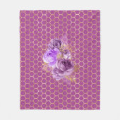 クイーンビーシリーズデザイン7 フリースブランケット (正面)