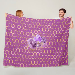 クイーンビーシリーズデザイン7 フリースブランケット