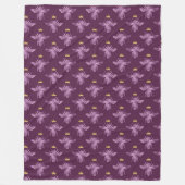 クイーンビーシリーズデザイン8 フリースブランケット (正面)