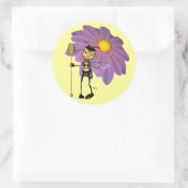 クイーンビースティッカー ラウンドシール (バッグ)