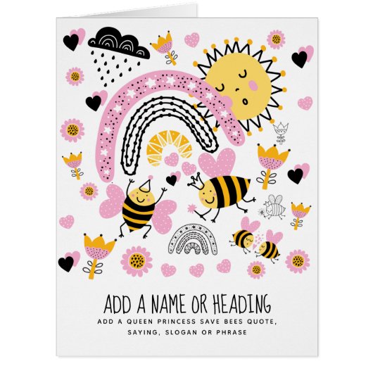 クイーンビーズキュートBFF、ベビーガール、ギフトピガーリーンク (正面)